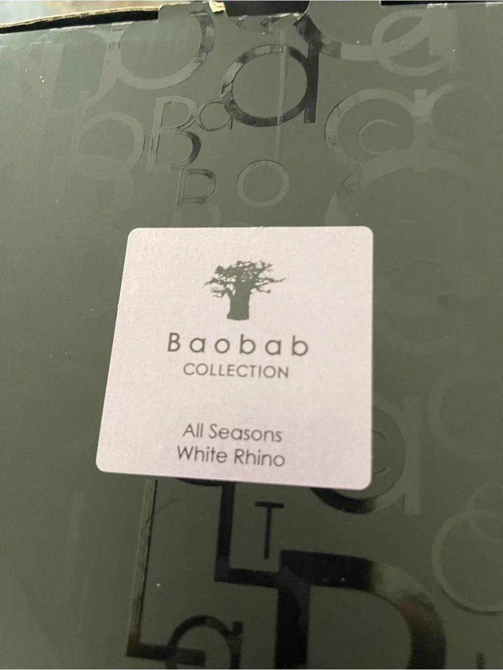 Baobab Collection All season White Rhino Luxury Scented Candle in smoked Glass